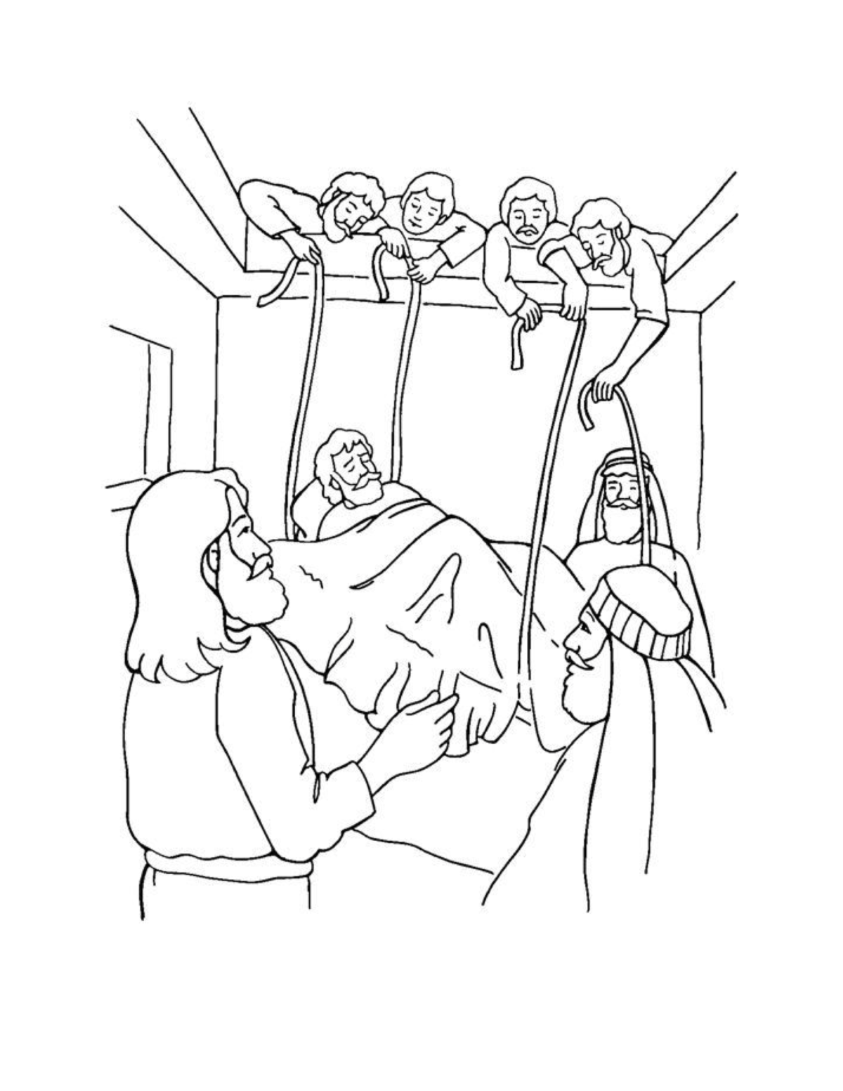 Walk With Jesus Coloring Page